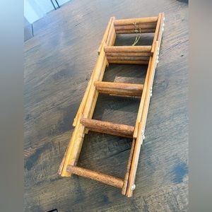 Vintage accordion wine rack